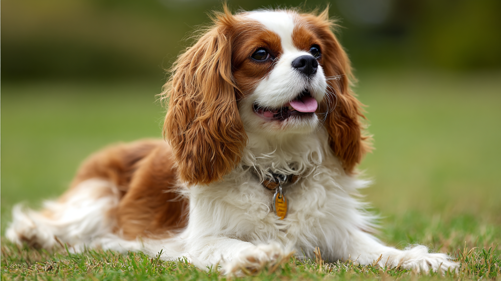 klubus_Cavalier_King_Charles_Spaniel_sits_on_the_green_grass_- (1).png