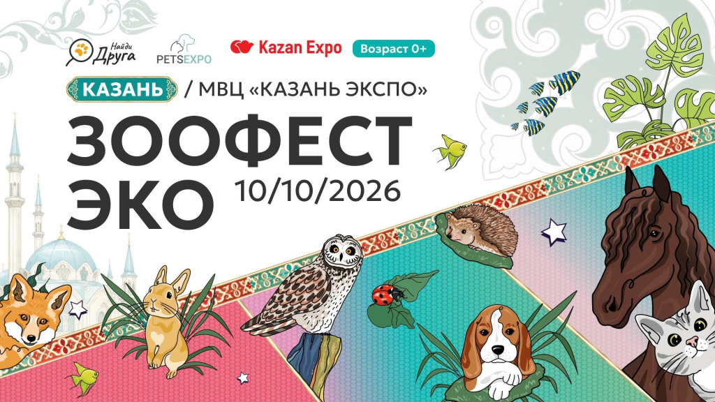 Афиша фестиваля ЗООФЕСТ ЭКО в Казани 10 октября 2026 года